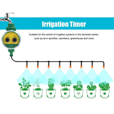 Greensen Multi-function Two Dial Automatic Electronic Watering Timer Garden Irrigation Controller
Greensen Multi-function Two Dial Automatic Electronic Watering Timer Garden Irrigation Controller