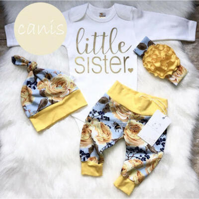 US Flower Newborn Baby Girl Little Sister Romper Pants Hat Outfits Clothes Hot
US Flower Newborn Baby Girl Little Sister Romper Pants Hat Outfits Clothes Hot