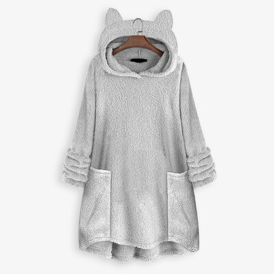 Tailored Women Fleece Cat Ear Plus Size Long Sleeve Hoodie Pocket Top Sweater Blouse
Tailored Women Fleece Cat Ear Plus Size Long Sleeve Hoodie Pocket Top Sweater Blouse