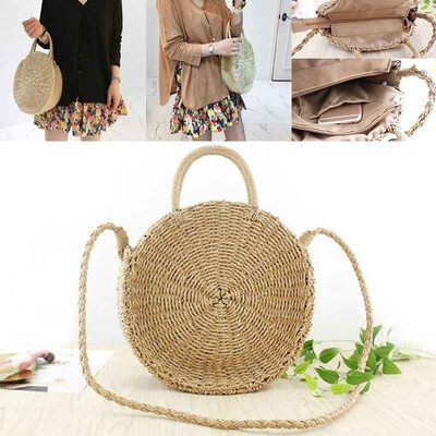New Arrival Womens Bohemia Straw Bag Woven Round Handbag Girls Crossbody Summer Beach Bags
New Arrival Womens Bohemia Straw Bag Woven Round Handbag Girls Crossbody Summer Beach Bags