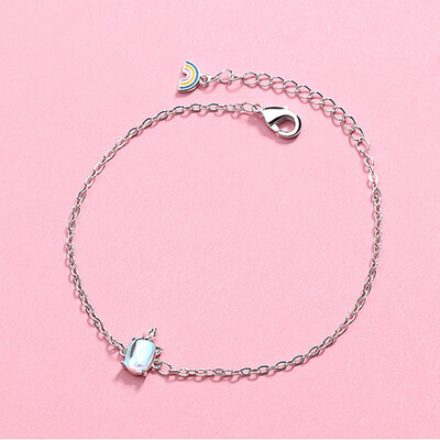 Rainbow Moonstone Gemstone Silver Color Bracelet Jewelry Unicorn Chain Fashion Girl Lady Gift
Rainbow Moonstone Gemstone Silver Color Bracelet Jewelry Unicorn Chain Fashion Girl Lady Gift