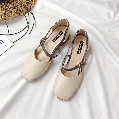 Single Shoe Girl Summer Style Korean Version Baitie Fangtou Grandma Shoes Shallow-mouthed Fairy Wind Belt Roman Shoes
Single Shoe Girl Summer Style Korean Version Baitie Fangtou Grandma Shoes Shallow-mouthed Fairy Wind Belt Roman Shoes