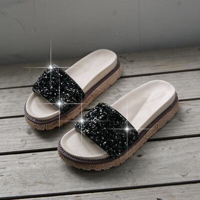 2019 new summer sandals women wear fashion Joker high heel thick bottom net red word sandals lazy slippers
2019 new summer sandals women wear fashion Joker high heel thick bottom net red word sandals lazy slippers