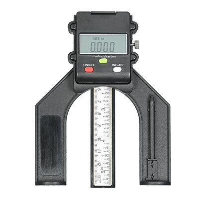 0-130mm Digital LCD Display Height Gauge Depth Gauge Table Saw Height Gauge with Three Measurement Units Locking Screw for Woodwor
0-130mm Digital LCD Display Height Gauge Depth Gauge Table Saw Height Gauge with Three Measurement Units Locking Screw for Woodwor