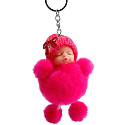 Siaonvr Cute Sleeping Baby Bowtie Fluffy Pompom Fur Plush Doll Keychain Keyring Key Ring
Siaonvr Cute Sleeping Baby Bowtie Fluffy Pompom Fur Plush Doll Keychain Keyring Key Ring