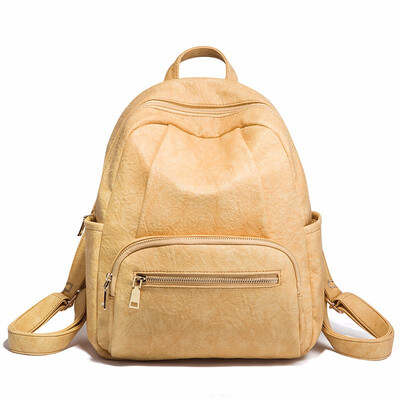 Obstine 2018 Multifunctional Backpack Female Black Backpacks for Women with Zipper High Quality Schoolbag Back Pack Rucksack