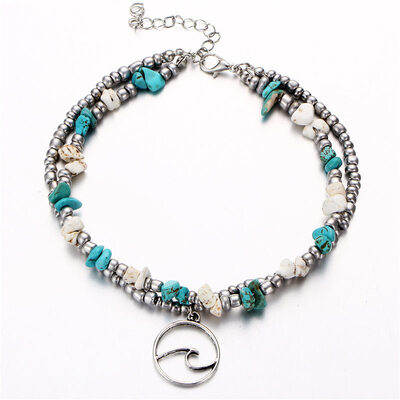 AliExpress Europe&America Fashion Double Anklet Irregular Natural Turquoise Mizhu Yoga Beach Pendant Anklet
AliExpress Europe&America Fashion Double Anklet Irregular Natural Turquoise Mizhu Yoga Beach Pendant Anklet