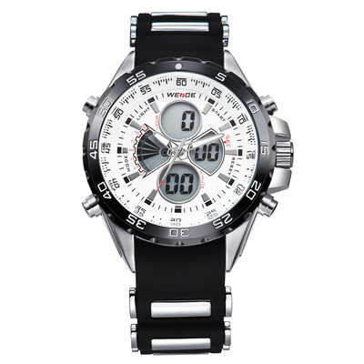 WEIDE WH1103 Dual Display Two Movement Quartz Digital Men Watch 3ATM Waterproof LCD Backlight Auto Date Day Week Alarm Stopwatch T
WEIDE WH1103 Dual Display Two Movement Quartz Digital Men Watch 3ATM Waterproof LCD Backlight Auto Date Day Week Alarm Stopwatch T