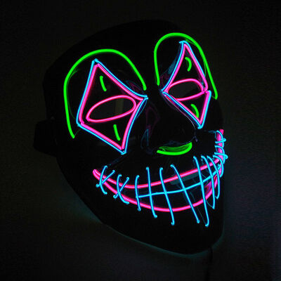 Halloween LED Mask EL Wire Glowing Ghost Mask Flashing Light Mask For Halloween Scary Cosplay Masquerade Party Luminous Mask
Halloween LED Mask EL Wire Glowing Ghost Mask Flashing Light Mask For Halloween Scary Cosplay Masquerade Party Luminous Mask