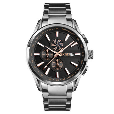 SKMEI Waterproof Round Dial Quartz Wristwatch Mens Watch With 2 Sub-dials Calendar Function
SKMEI Waterproof Round Dial Quartz Wristwatch Mens Watch With 2 Sub-dials Calendar Function