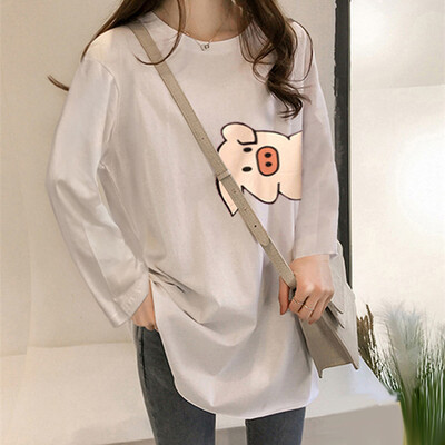 Tailored Fashion Women Loose Cartoon Print Long Sleeve O-Neck Bottoming Shirt Casual Tops
Tailored Fashion Women Loose Cartoon Print Long Sleeve O-Neck Bottoming Shirt Casual Tops