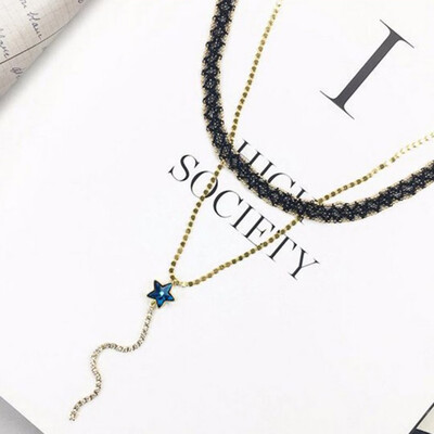 Fashion Design Necklace Women gold star Pendant Chain Necklaces Collar Choker Jewelry
Fashion Design Necklace Women gold star Pendant Chain Necklaces Collar Choker Jewelry