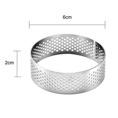 French Style Mousse Cake Ring Stainless Steel Circle Mousse Ring Cake Baking Tool Set Round With Hole Breathable Bakeware
French Style Mousse Cake Ring Stainless Steel Circle Mousse Ring Cake Baking Tool Set Round With Hole Breathable Bakeware