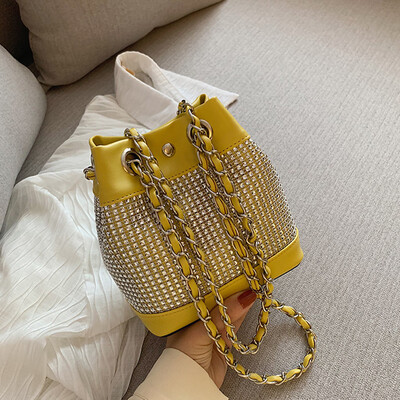 Tailored Fashion Women Sequins Handle Bag Bucket Leather Bag Diamonds Chain Shoulder Bags
Tailored Fashion Women Sequins Handle Bag Bucket Leather Bag Diamonds Chain Shoulder Bags