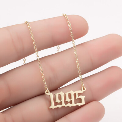 Special Date Year Number Necklace For Women 1995 1996 1997 1998 1999 2000 Personalized Collares Birthday Gifts
Special Date Year Number Necklace For Women 1995 1996 1997 1998 1999 2000 Personalized Collares Birthday Gifts