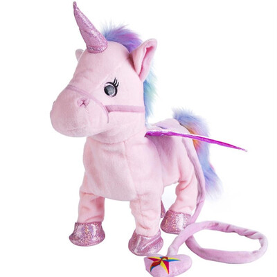 35cm Lovely Electric Walking Unicorn Plush Toy Soft Stuffed Animal Electronic Unicorn Doll Sing the Song for Baby Birthday Gifts
35cm Lovely Electric Walking Unicorn Plush Toy Soft Stuffed Animal Electronic Unicorn Doll Sing the Song for Baby Birthday Gifts