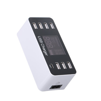 8-Port USB Charger LCD Display Power Adapter with Type-C Port Multi-functional Charger Station for Home Office&Travel
8-Port USB Charger LCD Display Power Adapter with Type-C Port Multi-functional Charger Station for Home Office&Travel