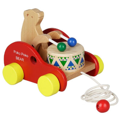 Wooden Bear Drum Pull Along Toy Kids Children Muscial Educational Toy Beech Solid Wood Pull Toy for Toddler
Wooden Bear Drum Pull Along Toy Kids Children Muscial Educational Toy Beech Solid Wood Pull Toy for Toddler