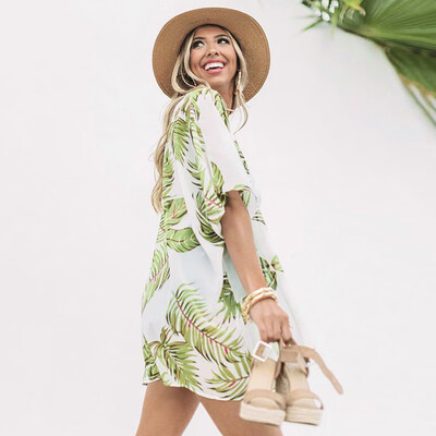 New Women Chiffon Kimono Cardigan Leaves Print Boho Loose Outerwear Beachwear Bikini Cover Up
New Women Chiffon Kimono Cardigan Leaves Print Boho Loose Outerwear Beachwear Bikini Cover Up
