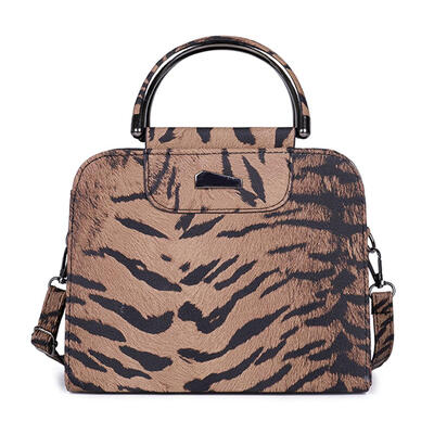 Leopard Print Shoulder Handbags Leather Women Crossbody Top-handle Bags