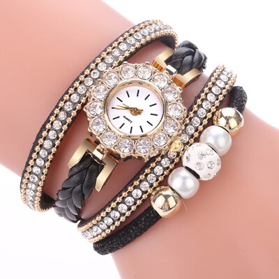 Korean fashion trend diamond casual circle watch personality pearl point diamond English watch
Korean fashion trend diamond casual circle watch personality pearl point diamond English watch