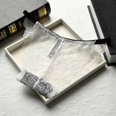 Women Sexy Lace Hollow Out Seamless Underwear Woman Lace Panties String Womens Brief Lingerie Tanga Thong For Female 
Women Sexy Lace Hollow Out Seamless Underwear Woman Lace Panties String Womens Brief Lingerie Tanga Thong For Female