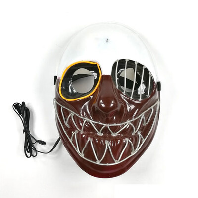 One-eyed Grimace Shape jagged face Glowing Scary mask EL Wire Face Mask for Halloween Party Cosplay Costume Stage Performance
One-eyed Grimace Shape jagged face Glowing Scary mask EL Wire Face Mask for Halloween Party Cosplay Costume Stage Performance