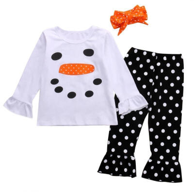 Toddler Kids Girls Clothes Infant Christmas Snowman Olaf Ruffle Polka Dot Outfits Set 1-7T
Toddler Kids Girls Clothes Infant Christmas Snowman Olaf Ruffle Polka Dot Outfits Set 1-7T