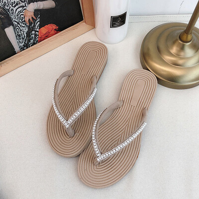 Rhinestone flat flip-flops womens summer 2019 new beach resort sandals simple Pearl clip feet sandals women
Rhinestone flat flip-flops womens summer 2019 new beach resort sandals simple Pearl clip feet sandals women