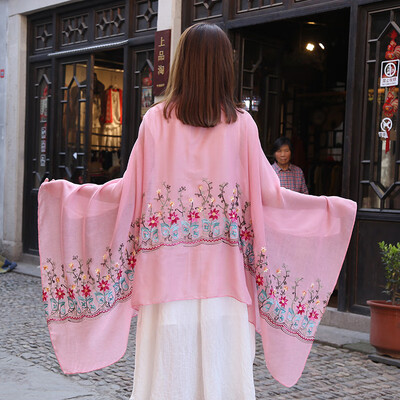 Korean version of cotton&linen women spring&summer wild art long air conditioning large shawl scarf dual-use embroidery ethnic wind scarf
Korean version of cotton&linen women spring&summer wild art long air conditioning large shawl scarf dual-use embroidery ethnic wind scarf