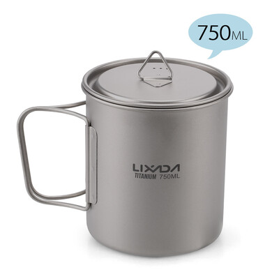 Lixada Ultralight Titanium Cup Outdoor Portable Camping Picnic Water Cup Mug with Foldable Handle
Lixada Ultralight Titanium Cup Outdoor Portable Camping Picnic Water Cup Mug with Foldable Handle
