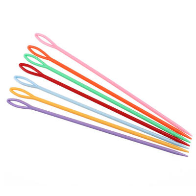 20pcsset Plastic Sewing Needles Children Weave Education Crochet Hooks