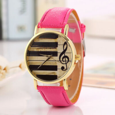 Creative personality notes leather gold watch couple student leisure sports quartz watch
Creative personality notes leather gold watch couple student leisure sports quartz watch