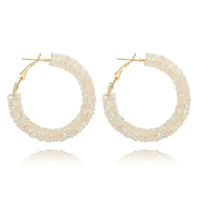 2019 New Fashion Bling Bling Hoop Earrings For Women Shiny Crystal Hollow Round Circle Ear Jewelry Gift For Wedding Brincos
2019 New Fashion Bling Bling Hoop Earrings For Women Shiny Crystal Hollow Round Circle Ear Jewelry Gift For Wedding Brincos