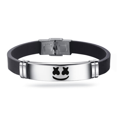 4 Styles Marshmello Dj Silicone Charm Bracelet Bangles Stainless Steel Engrave Souvenir Jewelry Gifts
4 Styles Marshmello Dj Silicone Charm Bracelet Bangles Stainless Steel Engrave Souvenir Jewelry Gifts