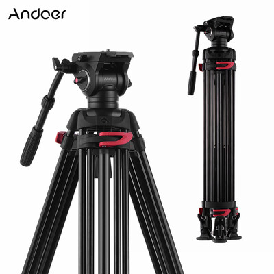 Andoer XTK-8018 Professional Photography Tripod Stand Aluminium Alloy with 360° Panorama Fluid Hydraulic Bowl Head Horseshoe-shape
Andoer XTK-8018 Professional Photography Tripod Stand Aluminium Alloy with 360° Panorama Fluid Hydraulic Bowl Head Horseshoe-shape
