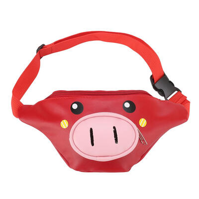 Kids Children Fanny Pack Cartoon Pig Pouch Belt Waist Bum Fanny Money Belt