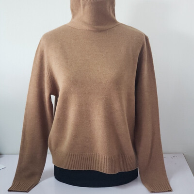 SHAN YANG WANG GUO Turtleneck Sweater Cardigan Comfort 6636