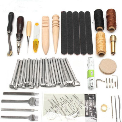 Professional 59pcs Leather Craft Tools Kit Hand Leathercraft Accessories Leather Making Tool Set
Professional 59pcs Leather Craft Tools Kit Hand Leathercraft Accessories Leather Making Tool Set