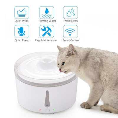 WIFI Smart Automatic Pet Water Fountain Silent Drinking Water Dispenser Electric Feeder Bowl for Cats Dogs Multiple Pets
WIFI Smart Automatic Pet Water Fountain Silent Drinking Water Dispenser Electric Feeder Bowl for Cats Dogs Multiple Pets