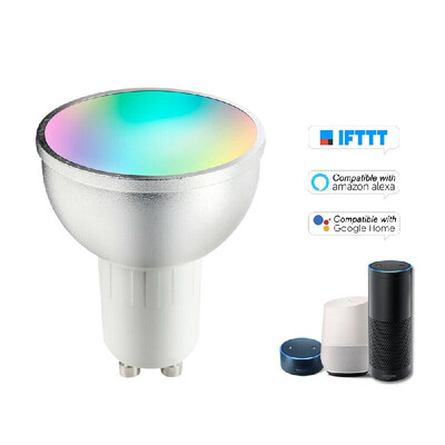 V18 Smart WIFI LED Bulb RGBW LED Bulb 6W E27 Dimmable Light Phone Remote Control Compatible with Alexa Google Home Tmall Genie Vo
V18 Smart WIFI LED Bulb RGBW LED Bulb 6W E27 Dimmable Light Phone Remote Control Compatible with Alexa Google Home Tmall Genie Vo