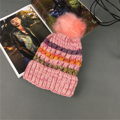 Winter warm wool cap woman candy color rainbow knitted hat hair ball curling cover hat tide ear cap wholesale
Winter warm wool cap woman candy color rainbow knitted hat hair ball curling cover hat tide ear cap wholesale