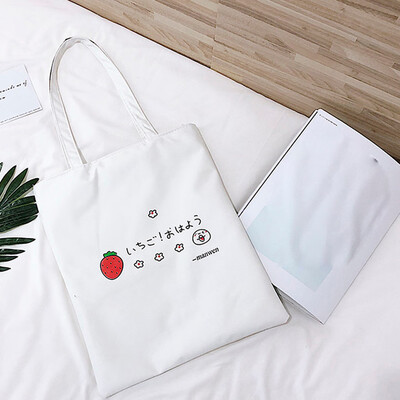 Tailored Women Fashion Canvas Bag Female Art Bag Student Large-capacity School Bag