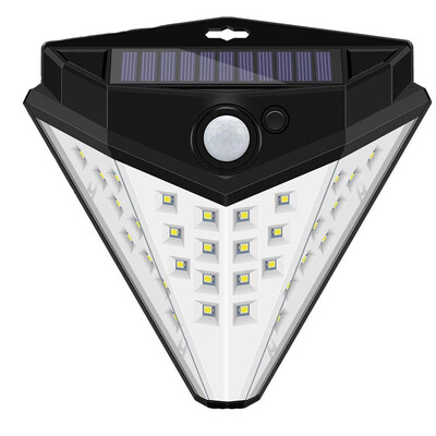 〖Follure〗Human Body Induction Solar Bright Wall Lamp Spotlight 32LED