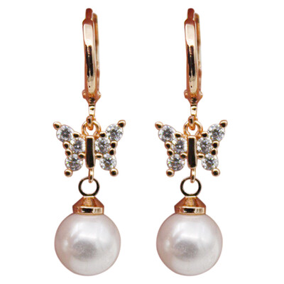 New Arrival Popular Among Women And Girls Fashion Wish New Rose Gold Bow Earrings