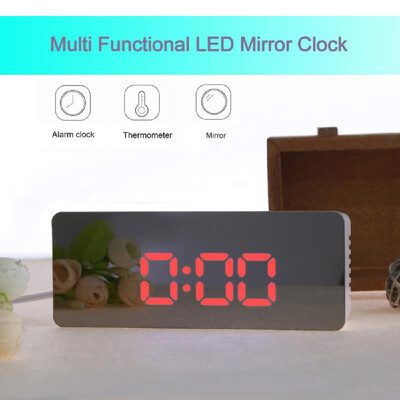 Multifunctional Plastic Mirror LED Night Light Thermometer Digital Wall Clock Lamp Alarm Clock
Multifunctional Plastic Mirror LED Night Light Thermometer Digital Wall Clock Lamp Alarm Clock