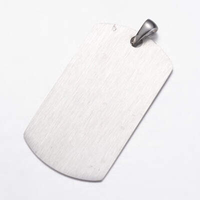 304 Stainless Steel Pendants Blank Stamping Tag Rectangle Stainless Steel Color 43x24x1mm Hole 3x6mm
304 Stainless Steel Pendants Blank Stamping Tag Rectangle Stainless Steel Color 43x24x1mm Hole 3x6mm