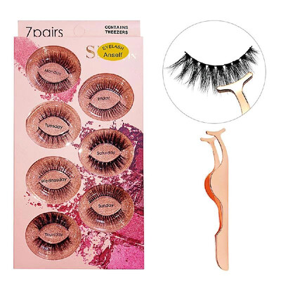 Anself 7 Pairs 3D False Lashes Different Styles Fake Eyelashes Invisible Band Natural Long Thick Black Eyelash Full Strip Reusable
Anself 7 Pairs 3D False Lashes Different Styles Fake Eyelashes Invisible Band Natural Long Thick Black Eyelash Full Strip Reusable