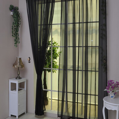Gobestart 1 PCS Pure Color Tulle Door Window Curtain Drape Panel Sheer Scarf Valances
Gobestart 1 PCS Pure Color Tulle Door Window Curtain Drape Panel Sheer Scarf Valances