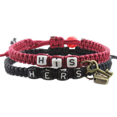Vogue Fine Key Lock His Hers Boyfriend Girlfriend Couples Lovers Bracelet